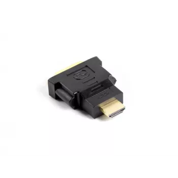 LANBERG Καλώδιο αλλαγής φύλου HDMI (βύσμα αρσενικό) σε DVI-D (υποδοχή θηλυκή, 24+5) μαύρο, 1920x1080@60Hz, θήκη ABS