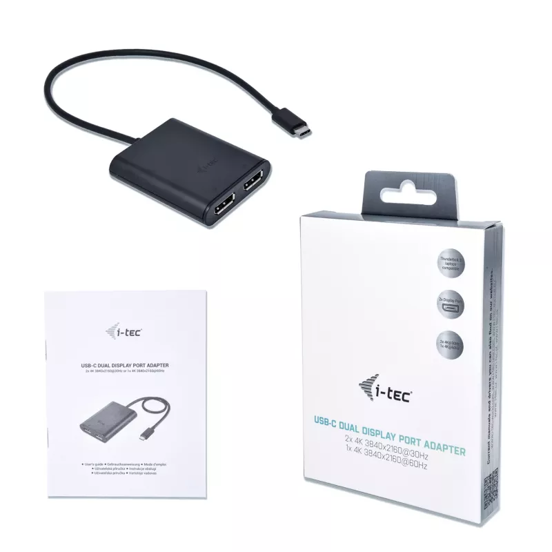 i-tec USB-C 3.1 Dual 4K DP Προσαρμογέας βίντεο