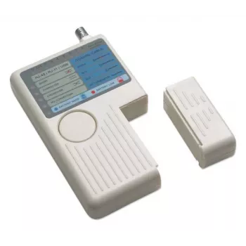 Intellinet 4-in-1 Ελεγκτής καλωδίων, RJ-11, RJ-45, USB και BNC, έλεγχος με ένα κουμπί