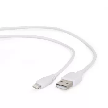 Gembird Καλώδιο Lightning CC-USB2-AMLM-2M-W — 2 m, Lightning σε USB A, USB 2.0, λευκό