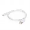 Gembird Καλώδιο Lightning CC-USB2-AMLM-2M-W — 2 m, Lightning σε USB A, USB 2.0, λευκό