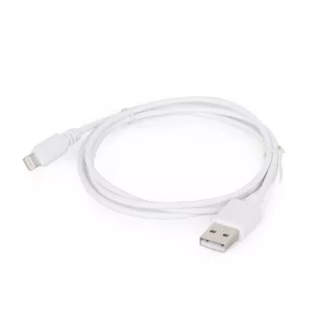 Gembird Καλώδιο Lightning CC-USB2-AMLM-2M-W — 2 m, Lightning σε USB A, USB 2.0, λευκό
