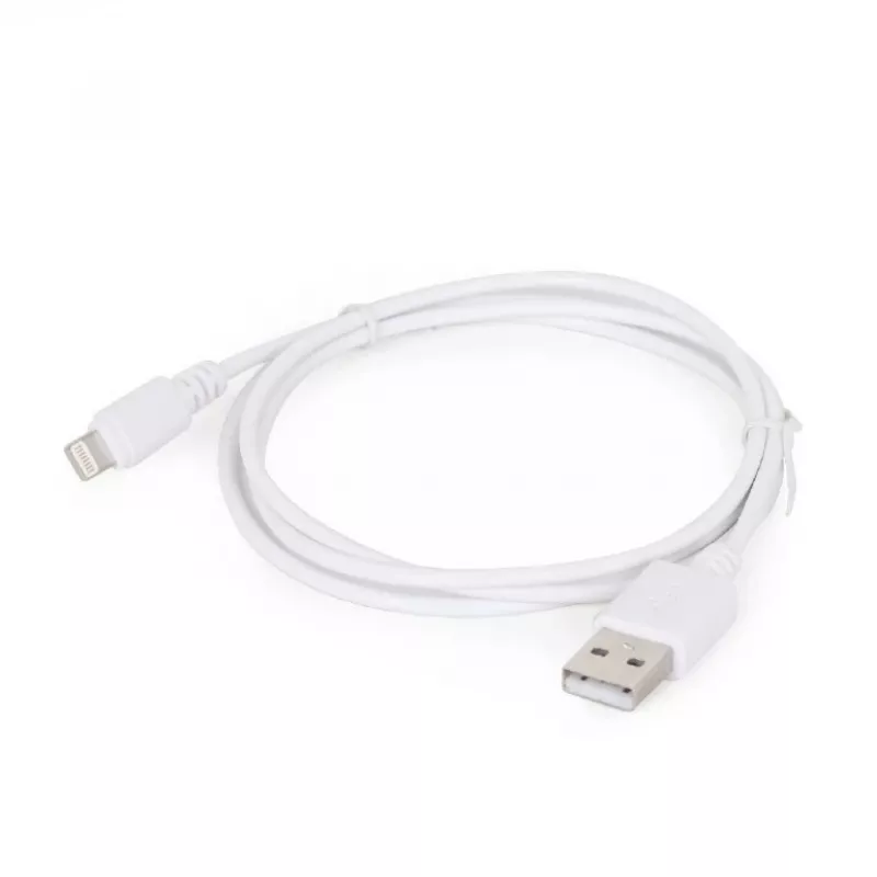 Gembird Καλώδιο Lightning CC-USB2-AMLM-2M-W — 2 m, Lightning σε USB A, USB 2.0, λευκό