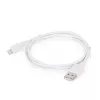 Gembird Καλώδιο Lightning CC-USB2-AMLM-2M-W — 2 m, Lightning σε USB A, USB 2.0, λευκό
