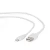 Gembird Καλώδιο Lightning CC-USB2-AMLM-2M-W — 2 m, Lightning σε USB A, USB 2.0, λευκό