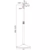 Techly ICA-TR10 Βάση οθόνης προβολής 68,6 cm (27 ίντσες) Ασημί