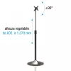 Techly ICA-TR10 Βάση οθόνης προβολής 68,6 cm (27 ίντσες) Ασημί