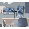 Techly 13-27 ίντσες Βάση γραφείου για 2 οθόνες με σφιγκτήρα ICA-LCD 482-D