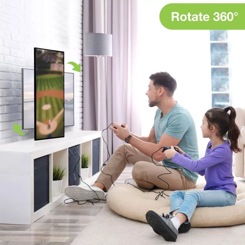 Techly 23-55 Universal Επιτοίχια βάση LCD TV Μαύρο ICA-PLB 136M