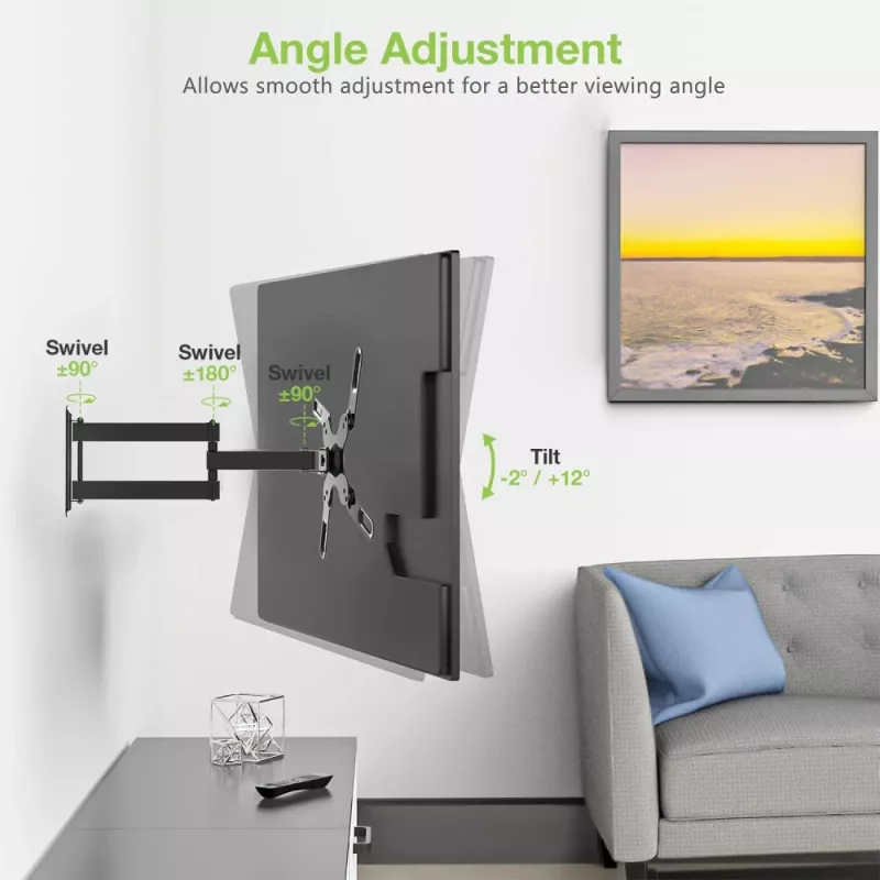 Techly 23-55 Universal Επιτοίχια βάση LCD TV Μαύρο ICA-PLB 136M