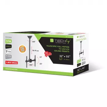 Techly 32-55 Τηλεσκοπική οροφής Universal βάση LED TV LCD ICA-CPLB 944S