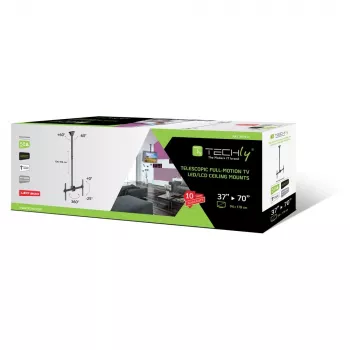 Techly 37-70 Τηλεσκοπική οροφής μακριά βάση LED TV LCD ICA-CPLB 946L