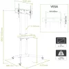 Techly Βάση δαπέδου με ράφι για LCD/LED/Plasma 30-65 ίντσες ICA-TR6