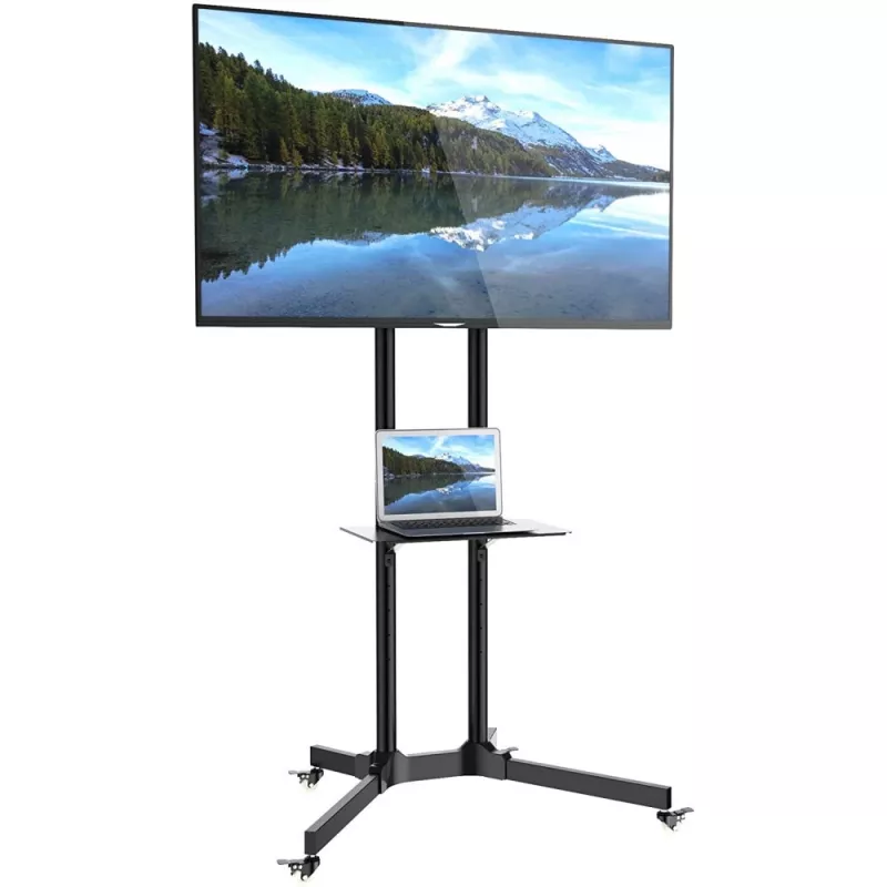 Techly Βάση δαπέδου με ράφι για LCD/LED/Plasma 30-65 ίντσες ICA-TR6