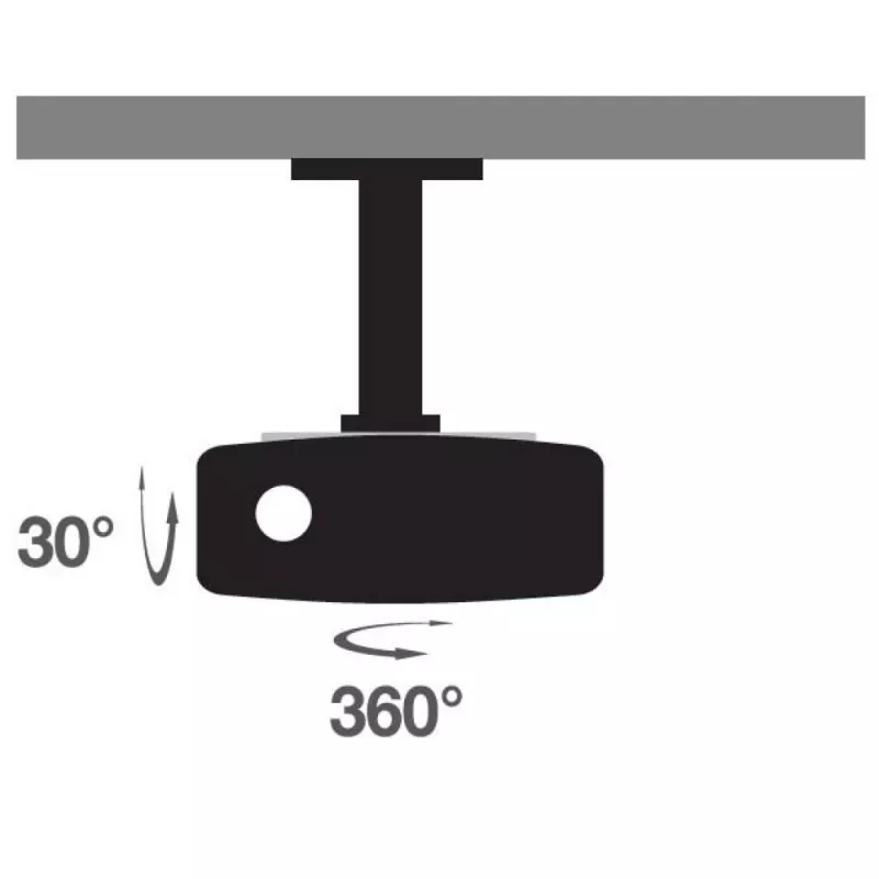 Techly Βάση Universal προβολέα οροφής Λευκό ICA-PM 200WH