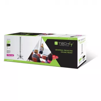 Techly Βάση οροφής προβολέα επέκταση 30-37 cm Ασημί ICA-PM 102S