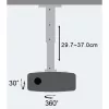 Techly Βάση οροφής προβολέα επέκταση 30-37 cm Ασημί ICA-PM 102S