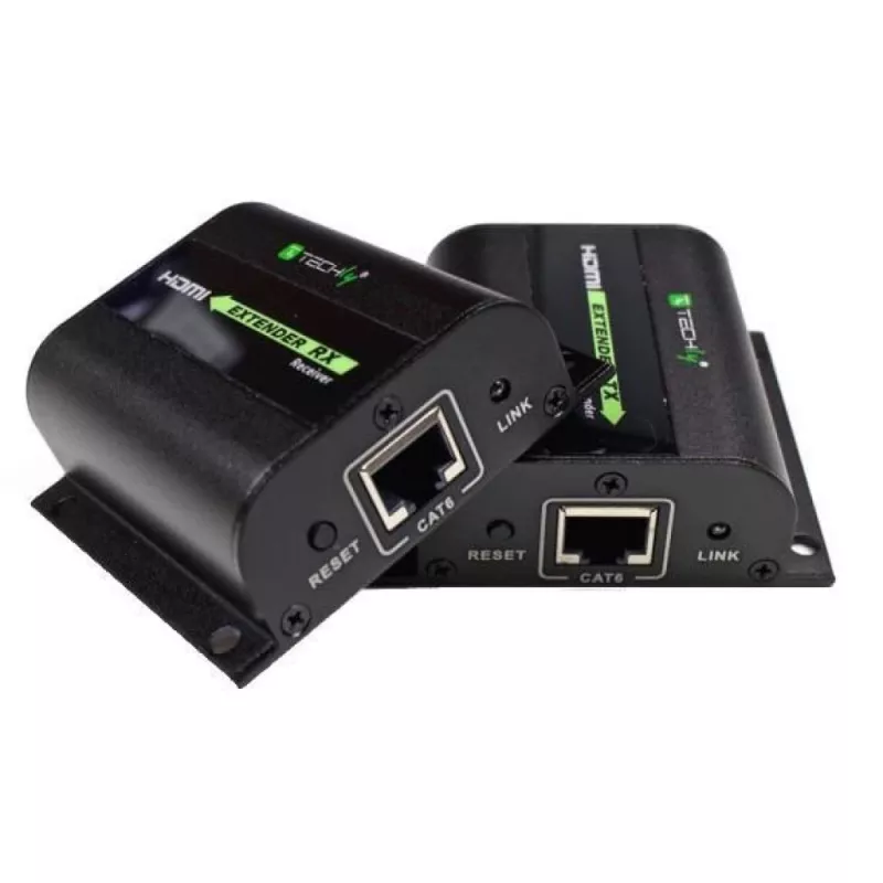 Techly Επέκταση HDMI Full HD μέσω καλωδίου Cat.5E / 6 / 6A / 7 max. 60 m Autoregulated IDATA EXT-E70I