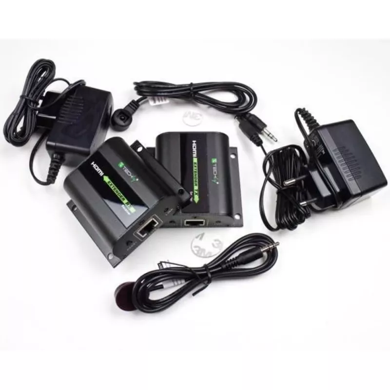 Techly Επέκταση HDMI Full HD μέσω καλωδίου Cat.5E / 6 / 6A / 7 max. 60 m Autoregulated IDATA EXT-E70I