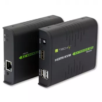 Techly IDATA HDMI-KVM2 Επέκταση KVM πομπός & δέκτης