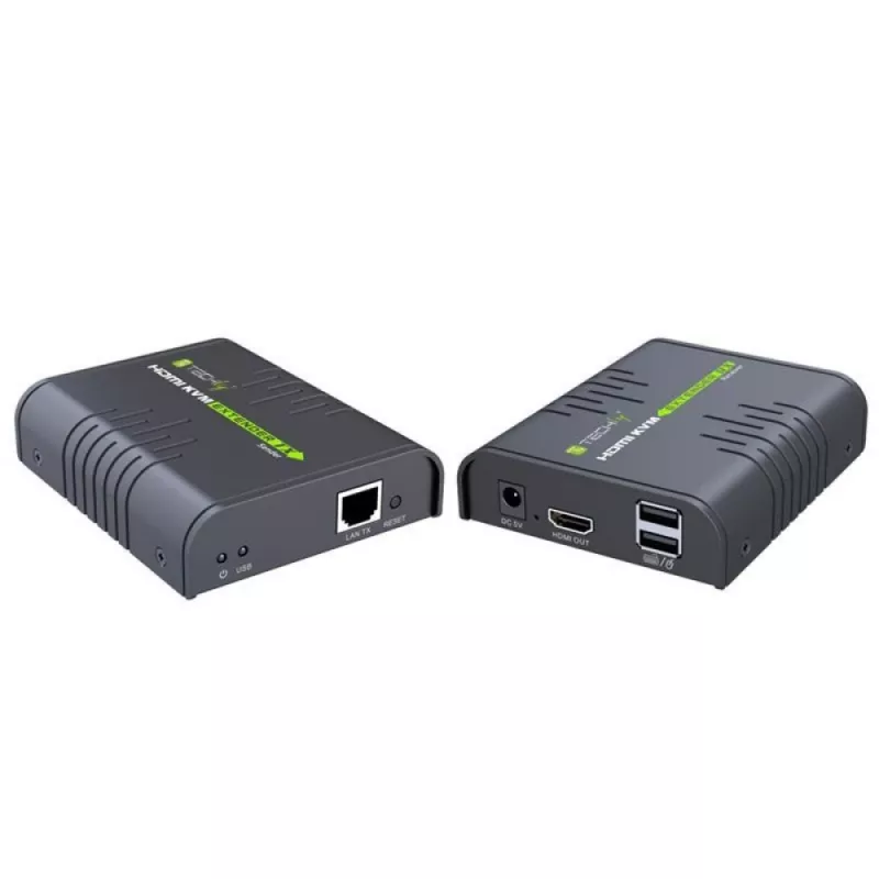 Techly IDATA HDMI-KVM2 Επέκταση KVM πομπός & δέκτης