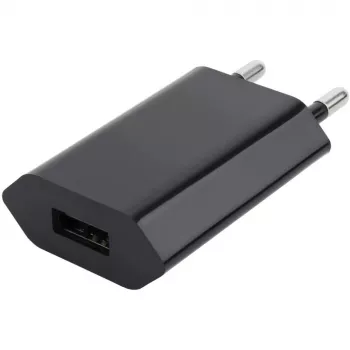 Techly Compact Φορτιστής USB 1A Ευρωπαϊκό βύσμα Μαύρο
