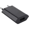Techly Compact Φορτιστής USB 1A Ευρωπαϊκό βύσμα Μαύρο