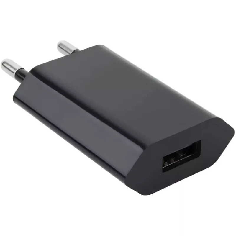 Techly Compact Φορτιστής USB 1A Ευρωπαϊκό βύσμα Μαύρο