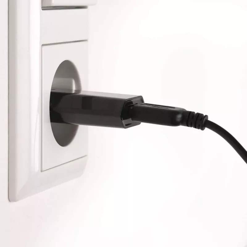 Techly Compact Φορτιστής USB 1A Ευρωπαϊκό βύσμα Μαύρο