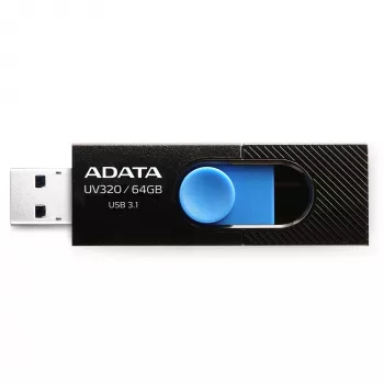 ADATA UV320 USB flash drive 64 GB USB Type-A 3.2 Gen 1 (3.1 Gen 1) Μαύρο, Μπλε