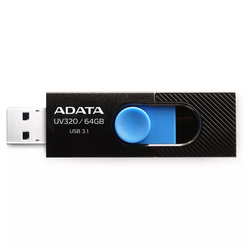 ADATA UV320 USB flash drive 64 GB USB Type-A 3.2 Gen 1 (3.1 Gen 1) Μαύρο, Μπλε
