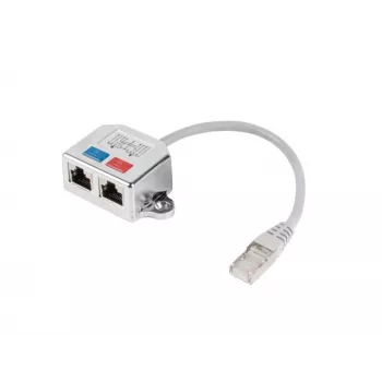 LANBERG Προσαρμογέας LAN RJ45/2x RJ45 Ftp Splitter AD-0026-S
