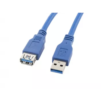 Καλώδιο USB-A σε USB-A LANBERG CA-US3E-10CC-0018-B 1,8 m, USB 3.0, μπλε, 4800 Mbit/s