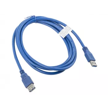 Καλώδιο USB-A σε USB-A LANBERG CA-US3E-10CC-0018-B 1,8 m, USB 3.0, μπλε, 4800 Mbit/s