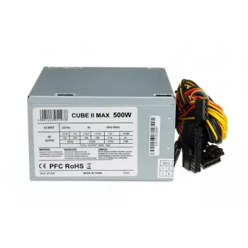 IBOX Cube Ii Μονάδα τροφοδοτικού 500 W 20+4 Pin ATX ATX ασημί