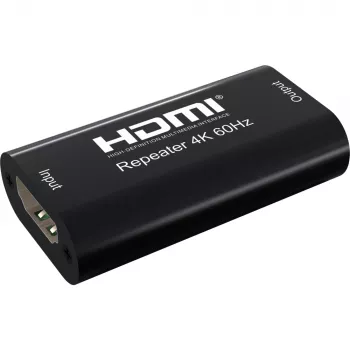 AV-Repeater TECHLY IDATA-HDMI2-RIP4KT — HDMI 2.0, HDCP 2.2, 4096×2160, μέγιστη απόσταση 40 m, μαύρο