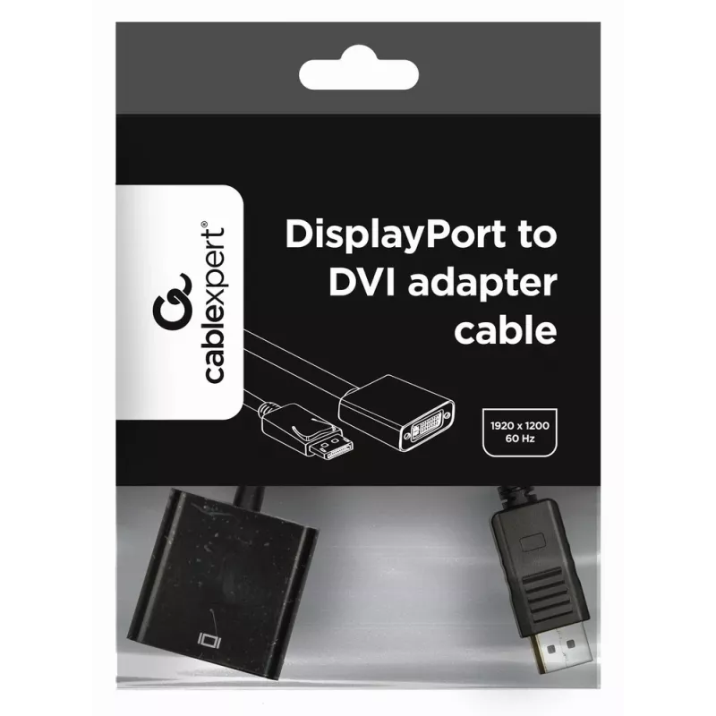 Καλώδιο προσαρμογέα GEMBIRD DisplayPort σε DVI – Μαύρο