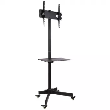 Techly Βάση δαπέδου με τροχούς LCD/LED/Plasma 23 inch-55 inch, 58.4 cm (23 inch), 139.7 cm (55 inch), 50 x 50 mm, 400 x 400 mm, -15 - 15°, μαύρο