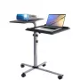 Βάση laptop Techly Universal ρυθμιζόμενη με τροχούς για notebook προβολέα Μαύρο
