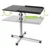 Βάση laptop Techly Universal ρυθμιζόμενη με τροχούς για notebook προβολέα Μαύρο
