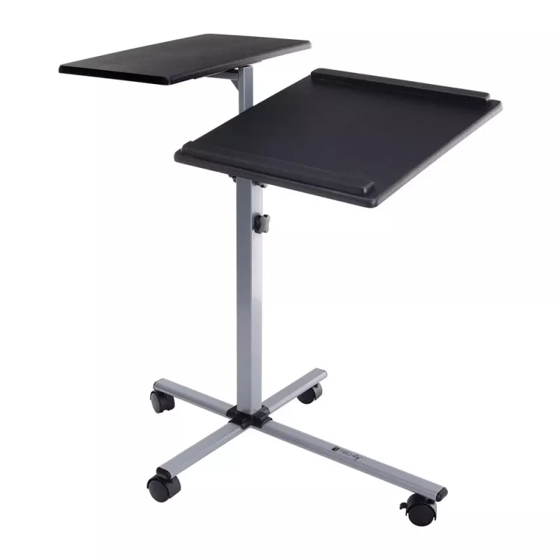 Βάση laptop Techly Universal ρυθμιζόμενη με τροχούς για notebook προβολέα Μαύρο