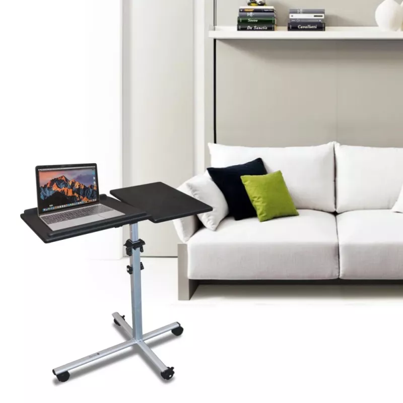 Βάση laptop Techly Universal ρυθμιζόμενη με τροχούς για notebook προβολέα Μαύρο