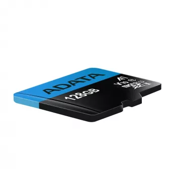 Μνήμη Flash MicroSDXC ADATA 128 GB UHS‑I Class 10 — 85 MB/s ανάγνωση, 25 MB/s εγγραφή, αδιάβροχη, με προσαρμογέα SD