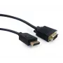 Καλώδιο προσαρμογέα GEMBIRD DisplayPort σε VGA 2,0 m, Μαύρο
