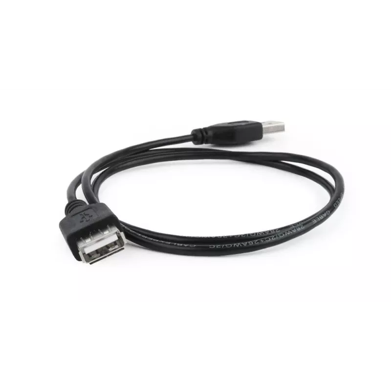 Καλώδιο επέκτασης GEMBIRD USB 2.0, 0,75 m - Μαύρο