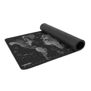 Mousepad NATEC Time Zone Map Maxi — ύφασμα 400×800 mm, 2,5 mm, αδιάβροχο, αντιολισθητικό