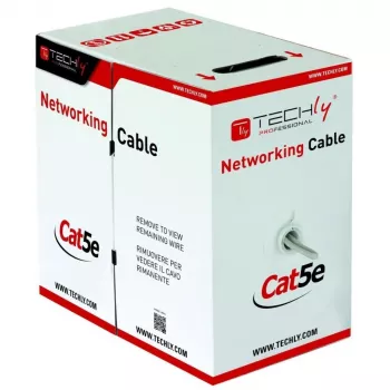 Techly ITP7-UTP-IC-CCA καλώδιο δικτύου γκρι 305 m Cat5e U/UTP (UTP)