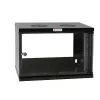 Techly επιτοίχιο κουτί 19 inch 6U D450 μαύρο συναρμολογημένο I-CASE EL-1006B45
