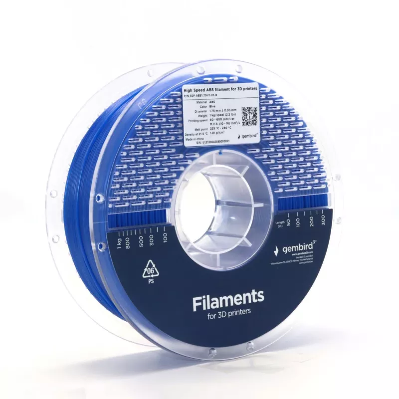 Υλικό 3D εκτύπωσης Gembird 3DP-ABS1.75-01-B ABS Navy 1 kg
