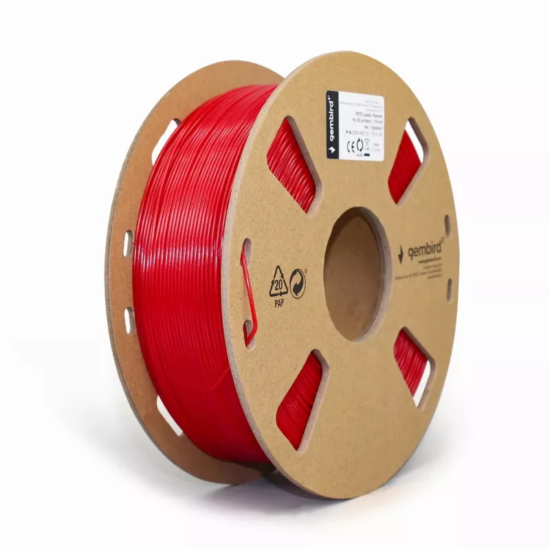Υλικό 3D εκτύπωσης Gembird 3DP-PETG1.75-01-R κόκκινο